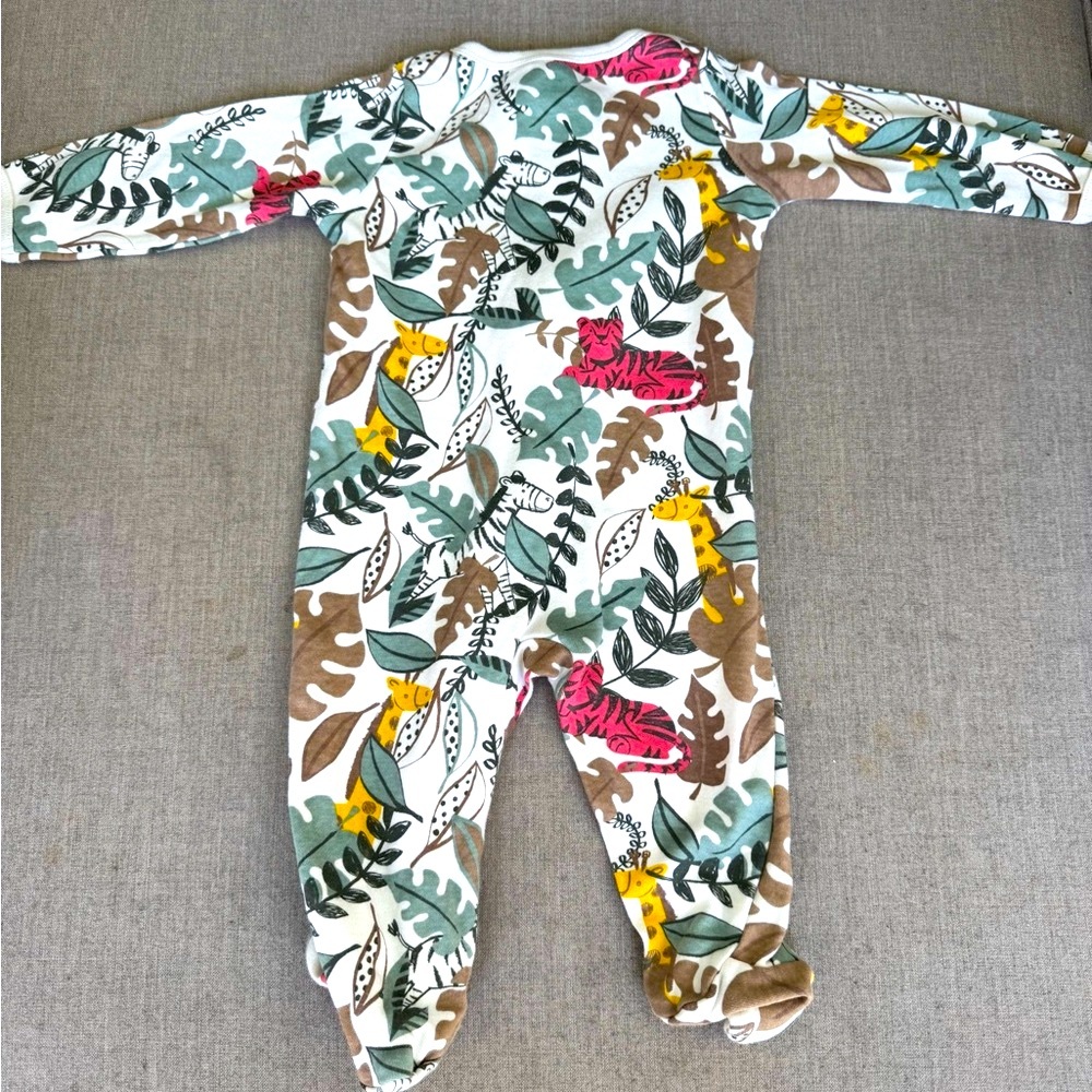 Wonder Nation, Jungle Theme, Sleeper with Footies, Size 3-6 Months - Picture 2 of 3